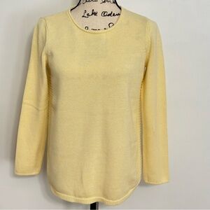 J. Jill Soft Yellow Sweater Women XS